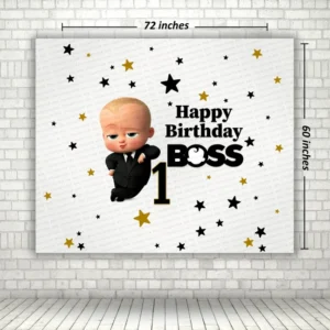 Boss Baby Birthday Theme Backdrop